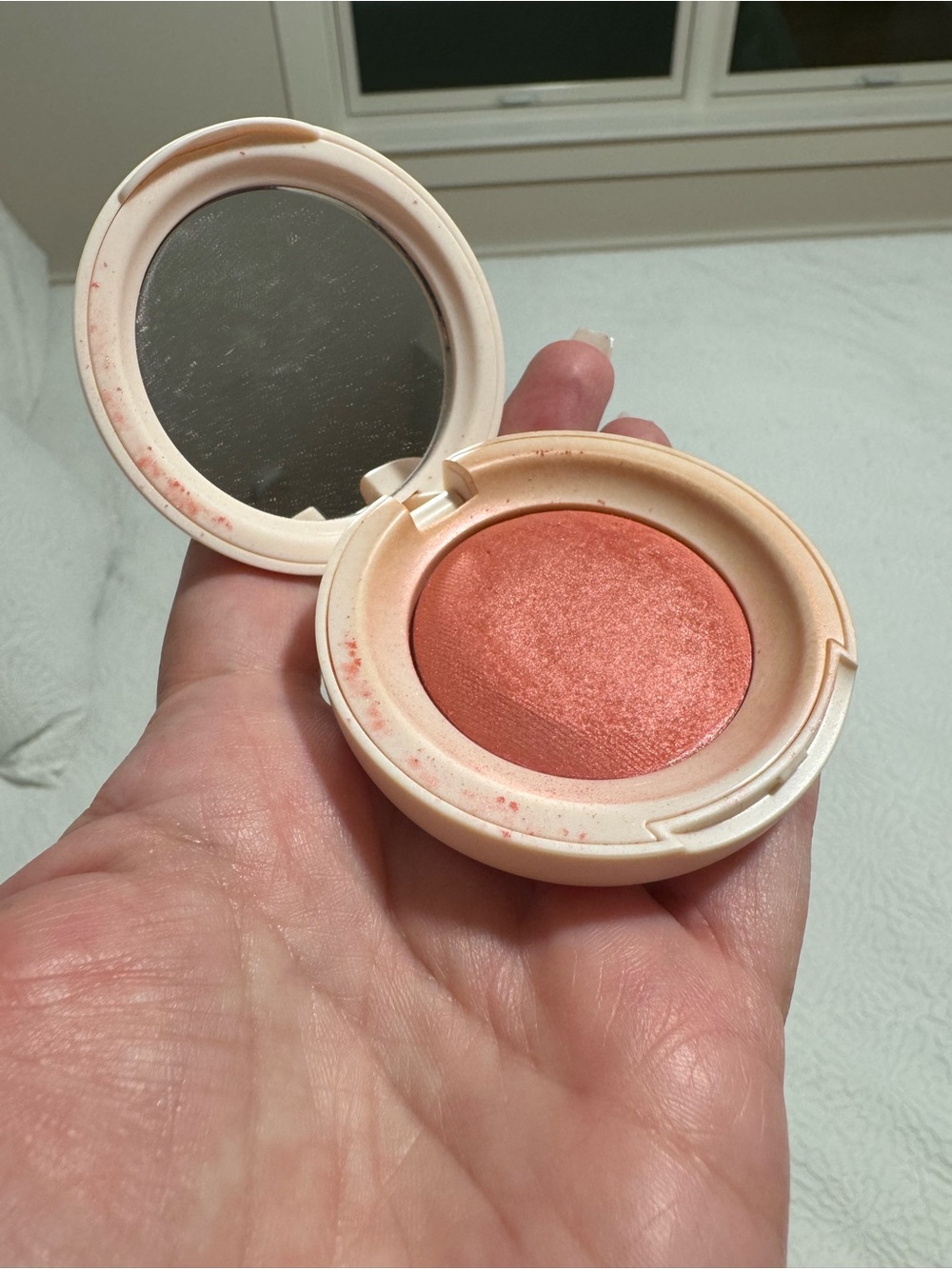 Rare Beauty Powder Blush Happy 2.8g – Barely Used